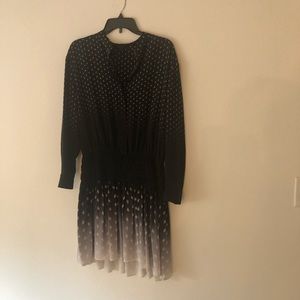 All Saints Mid Silk Black Dress